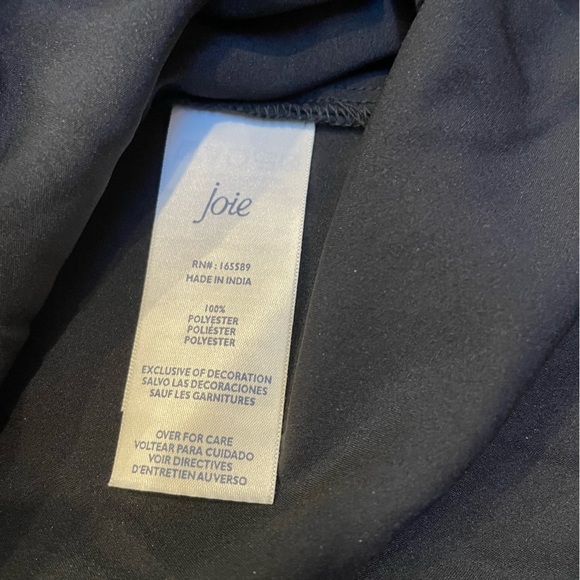 NWT Joie Black Smocked Neck Top - Picture 11 of 13